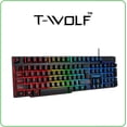 thumbnail image 2 of TECLADO + MOUSE + AUDIFONOS + MOUSE PAD Gamer RGB Gaming Combo 4 en 1 T-Wolf TF800, 2 of 9