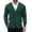 Green, variant on Mens Button Down Cardigan Sweater Solid Basic Casual Slim Fit Ribbed V Neck Sweater with Pockets