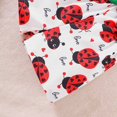thumbnail image 6 of Hienoo Little Girls 2 Piece Outfits Flutter Sleeve Graphic T Shirt & Shorts Set,2-Piece, 6 of 6