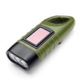thumbnail image 3 of Mini Solar Powered Hand Crank Flashlight Rechargeable LED Emergency Flashlight Cranking LED Camp Light with Clip For Emergency Hiking Camping Survival Gear, 3 of 8
