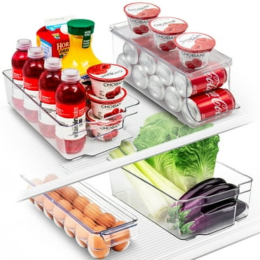 Sorbus Multi-Size/Type/Pack Clear Bin Organizer Set for Kitchen, Fridge and Pantry
