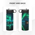 thumbnail image 3 of Yiaed Northern Lights Print Water Bottle with Straw Lid, Stainless Steel Double Wall Insulated Water Bottle | Leak-Proof and Spill-Proof Water Bottle, 3 of 8