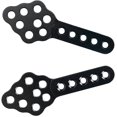 thumbnail image 1 of Soporte de amortiguador para automóvil, soporte de amortiguador de 2 piezas con ángulo de altura ajustable, compatible con vehículos de orugas 1/10 RC(negro), 1 of 4