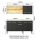thumbnail image 3 of Cocina Integral Madesa Emilly Drive 169 cm Marrón/Negro, 3 of 10