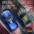thumbnail image 4 of 1/43 Mini RC Drift Racing Car, 2.4GHz Full-Proportional 4WD Electric Drift Toy with LED Lights, 15 KM/H Speed, USB Charging – Indoor Desk Racing Fun for Teens & Adults -RTR Version/4 Set, 4 of 9