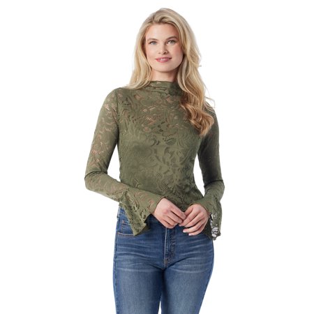 Jessica Simpson Women's and Women's Plus Lace Knit Top