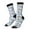 3 Black, variant on Seal Fox Seagull Whales Crew Socks for Men & Women, Breathable Casual Athletic Ankle Socks