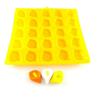 EDELAINE'S Calla Lily 25 Cavity Silicone Molds for Cream Cheese Mints , Chocolate