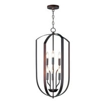 -6 Light Chandelier-15 Inches Wide By 30 Inches High-Oil Rubbed Bronze Finish    -Traditional Installation Maxim Lighting 10039Oi