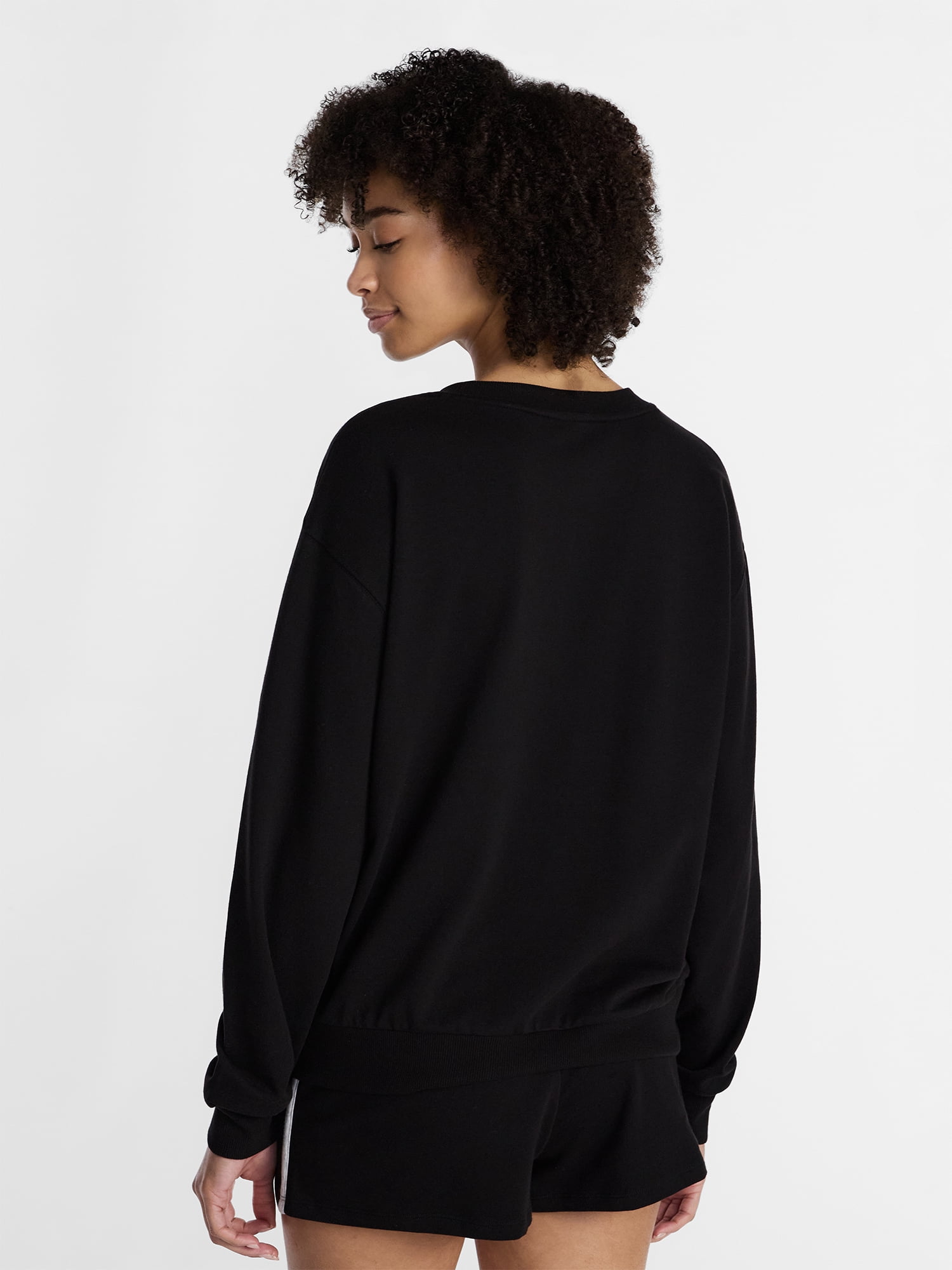 No Boundaries Sleepwear Top with Long Sleeves, Women’s XXS-3X