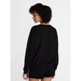 thumbnail image 3 of No Boundaries Sleepwear Top with Long Sleeves, Women’s XXS-3X, 3 of 5