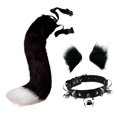 thumbnail image 3 of 3 Piezas Orejas y Cola Strade Fareast Limited Disfraces de Halloween para Mujeres Niñas Negro, 3 of 7