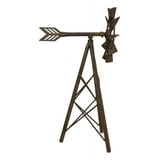 Rustic Country Farm Agricultural Windmill Outpost Wind Spinner Cast ...