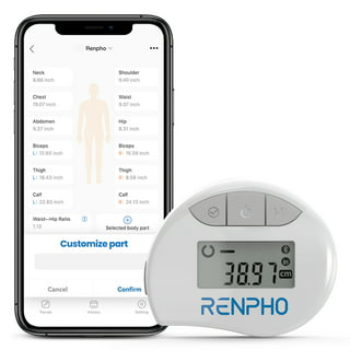  RENPHO Portable Scale Smart Tape Measure, Travel Scale for Body  Weight with Body Tape Measure, 13 Body Composition Analyzer & Retractable Measuring  Tape Sync with App, 400 lbs, Inches & cm 