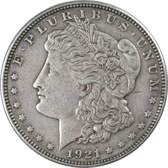 1921 Morgan Dollar VF Very Fine 90% Silver $1 US Coin Collectible