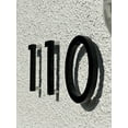 thumbnail image 4 of Montague Metal Products - 4" Brushed Aluminum Floating or Flat Modern House Numbers 0-9 - 9, 4 of 6