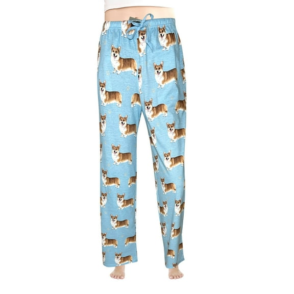Comfies Welsh Corgi Unisex Cotton Blend Pajama Bottoms - Gift for Pet Lovers