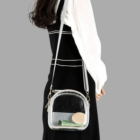 DRAFIDEEP Clear Bag for Girl Transparent Crossbody Bag TPU 1 Piece