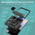 thumbnail image 5 of Allytech for Samsung Galaxy Z Flip 7 Case, Z Flip 7 Cover Case, Rugged Protective Shockproof Ring Hodlder Stand Hinge Protection Compatible Car Mount Phone Case for Galaxy Z Flip 7, Black, 5 of 6