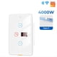thumbnail image 2 of Tuya Smart WiFi Calentador de Agua Interruptor Panel de Pared TáCtil 20A Temporizador Control Trabajo Hogar Inteligente para Home A, 2 of 5