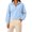 Light Blue, variant on Qiopertar Womens Crop Tops Half Zip Sweatshirt Long Sleeve Stand Collar Casual Loose Pullover Kangaroo Pocket Fall Winter Workout Top Army Green L