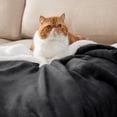 thumbnail image 3 of U by Bedsure Sherpa Fleece Throw Blanket Twin Size Charcoal - Thick and Warm, Soft and Fuzzy,60x80 inches, 3 of 6