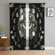 thumbnail image 3 of Cortinas transparentes con diseño de cielo nocturno, estrellas y luna, para sala de estar, ventanas, dormitorio, cocina, decoración del hogar, cortinas de gasa, 3 of 5