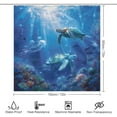 thumbnail image 2 of Nautical Sea Turtles Shower Curtain for Bathroom Fabric Waterproof Shower Curtain with 12 Plastic Hooks for Home Hotel Bath Decor 72 X 72 Inches, 2 of 6