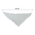 thumbnail image 3 of Unique Bargains 1 Pc French Lace Triangle Bandana Green Little Flower Turban Crochet Hair Scarf for Women Beige, 3 of 5