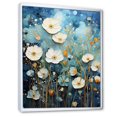 thumbnail image 2 of Designart "Blue Calm Gardens II" Abstract Floater Framed Canvas Print, 2 of 7