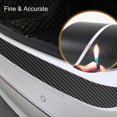 thumbnail image 2 of Amdohai Universal Trunk Rear Guard Plate Sticker Car Rear Bumper Trim Anti-Kicked Scratch Protection Sticker Strip 3D Carbon Fiber Film, 2 of 8