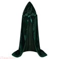 thumbnail image 2 of JTieacloth Hooded Cloak Velvet Cape for Women Long Witch Cape Party Dress Up Stage Performance, 2 of 4