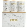 thumbnail image 2 of MegaChef 4 Piece Iron Canister Set in Marble, 2 of 7