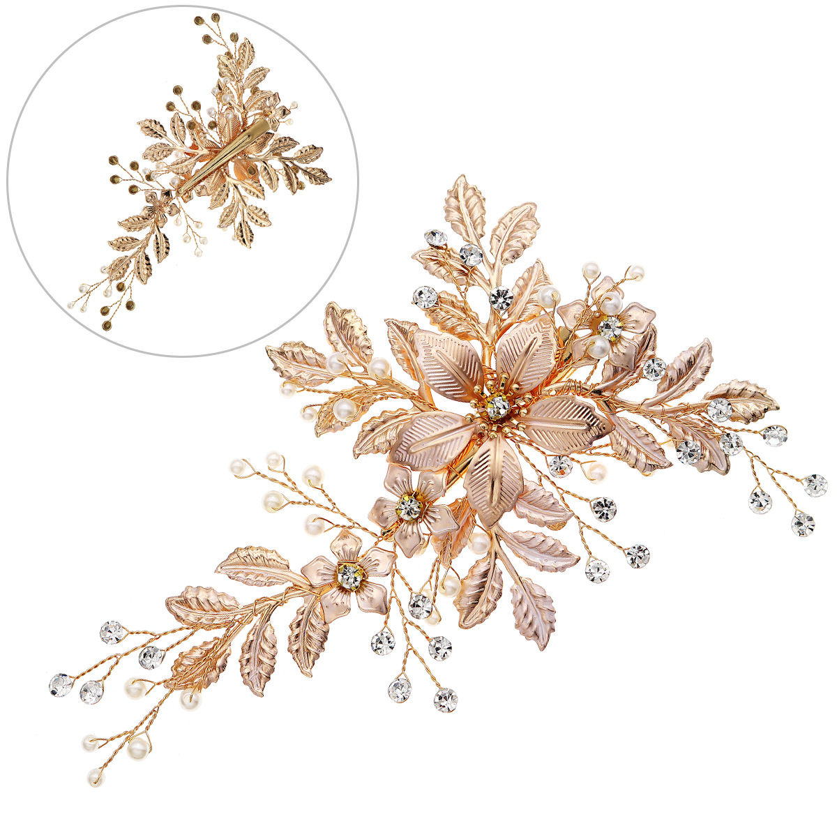 EKE Women’s Hair Clip Vintage Retro Back-Wear Elegant Hair Accessory with Fashion Texture