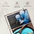 thumbnail image 6 of Elephant Stock Spa Elements Wall Art - Vertical Multi Panel Canvas - Bathroom Wall Decor - Wellness Multi Panel - Blue And Beige Decor - 12" x 27", 6 of 8
