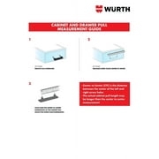 Würth Satin Nickel Cylindrical Pull 3, 1 Pack