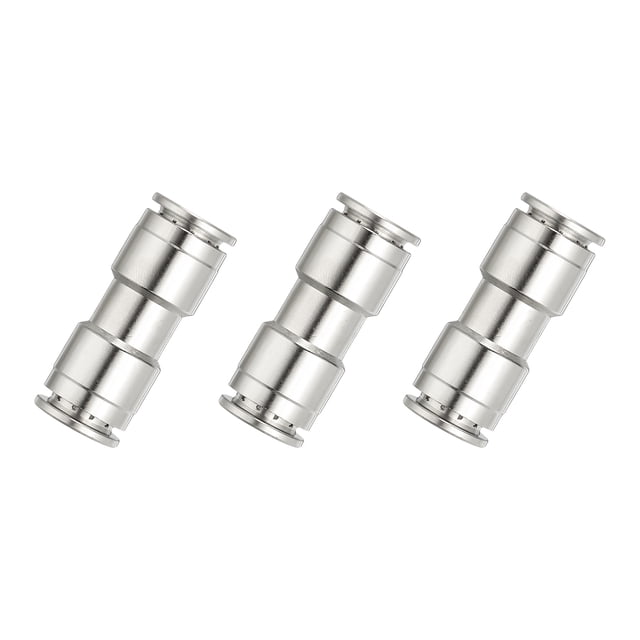 Conectores de línea de aire Uxcell, 3 piezas de conectores rápidos rectos de latón de 2/5"