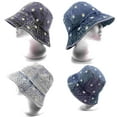 thumbnail image 2 of Women's Cotton Denim Flower Embroidered Bucket Hat, 2 of 2