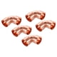 thumbnail image 1 of Uxcell Paquete de 5 de 1 Pulgada 90 Grados Codo Conector de Tubo de Cobre de Giro Corto con Soldadura de Sudor, 1.81x1.81x0.04pulgada, 1 of 6