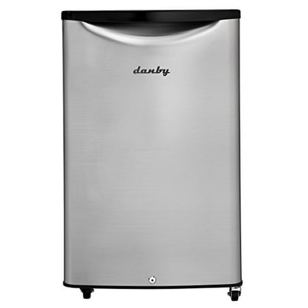 Danby DAR044A6BSLDBO 4.4 cu.ft. Outdoor Rated Compact All Refrigerator, Spotless