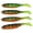 Pard Green, variant on Suodoka 4PCS 2.95 inches / 75mm T Tail Soft Bait Double Colors Artificial Fishing Lures Wobbler Tackle - Pard Green