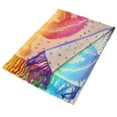 thumbnail image 5 of Pashmina Wrap Shawl Scarf Double Side Rainbow Silky Exotic Tropical Colorful, 5 of 5