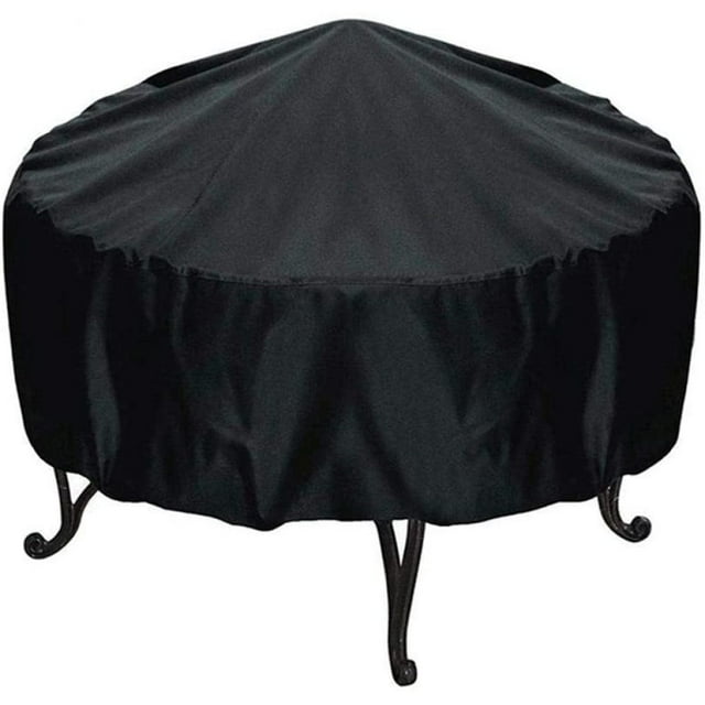 Round Fire Pit Cover Waterproof UV Protection for Patio Fire Pits