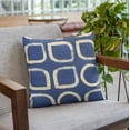thumbnail image 6 of Plutus Brands Blue Plutus Block Dot Luxury Throw Pillow 16 in x 16in, Double Sided 16" x 16", 6 of 8