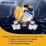 4Patriots 4-Week Survival Food Kit, Emergency Food Supply, Freeze Dried Food, 25-Year Shelf Life, 192 Servings