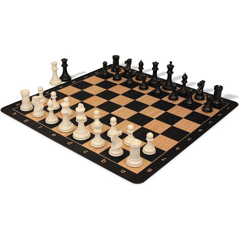 The Chess Store Conqueror Triple Weighted Plastic Chess Set