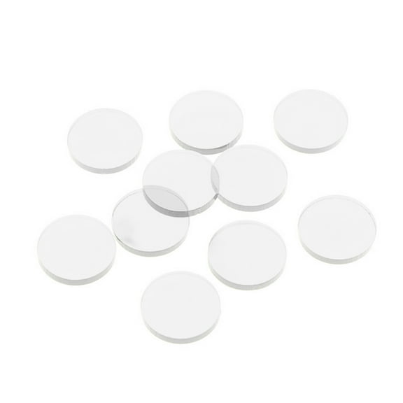 lixuesong 10Pcs Clear Billiard Cue Pools Stick Tips Snookers Cue Replacement Tips for Pool Cues