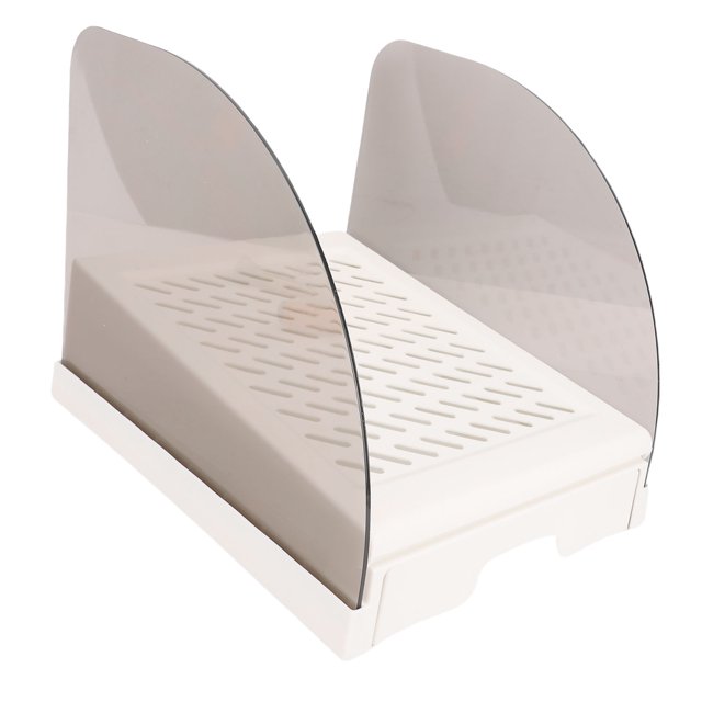 Cat Ramp for Litter Box, Adjustable Height Cat Ramp Elevated Litter Step Stool with Drawer and Baffles, Anti Tracking, Easy to Clean, for Small Elderly