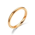 thumbnail image 4 of 2mm Thin Stainless Steel Rings Rose Gold Fashion Simple Titanium Steel Rings for Women Girl Gifts, 4 of 6