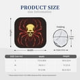 thumbnail image 3 of Daiia Red Skull Spider 2PCS Car Windshield Sun Shade, Foldable Sun Shield for Car Front Window, Auto Sun Blocker Visor Protector Universal for Truck SUV Pickup-Small, 3 of 7